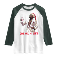 Funny Dirty Hiphop Xmas Raglan Shirt Got Oil 4 Life Diddy Party
