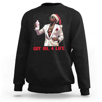 Funny Dirty Hiphop Xmas Sweatshirt Got Oil 4 Life Diddy Party - Wonder Print Shop