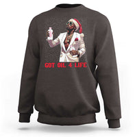 Funny Dirty Hiphop Xmas Sweatshirt Got Oil 4 Life Diddy Party - Wonder Print Shop