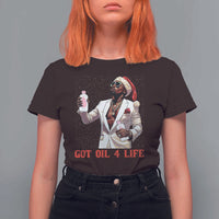 Funny Dirty Hiphop Xmas T Shirt For Women Got Oil 4 Life Diddy Party - Wonder Print Shop