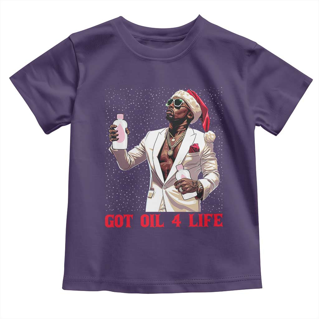 Funny Dirty Hiphop Xmas Toddler T Shirt Got Oil 4 Life Diddy Party