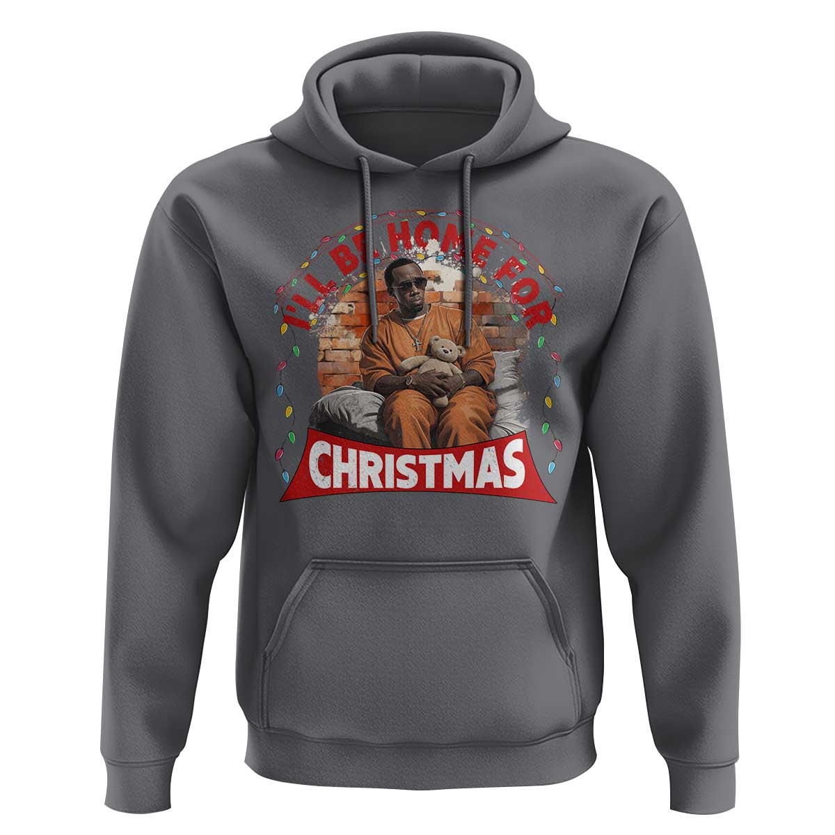 Funny Xmas Diddy Party Hoodie I'll Be Home For Christmas