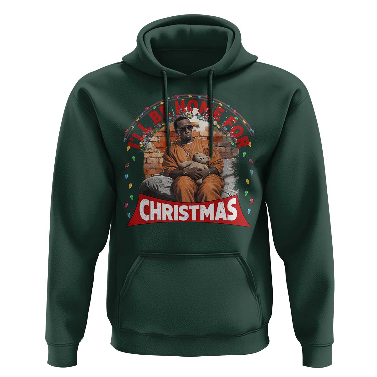 Funny Xmas Diddy Party Hoodie I'll Be Home For Christmas