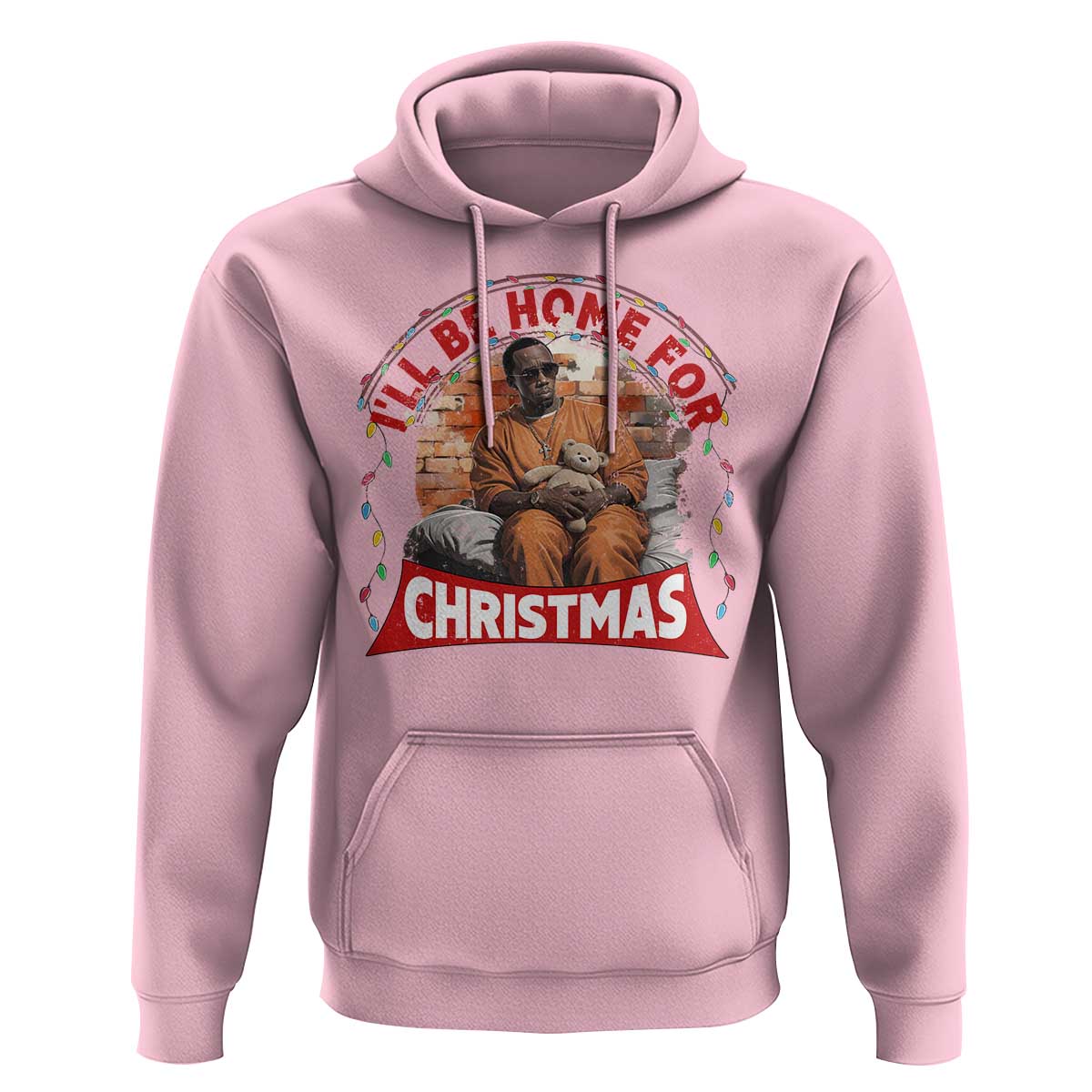 Funny Xmas Diddy Party Hoodie I'll Be Home For Christmas