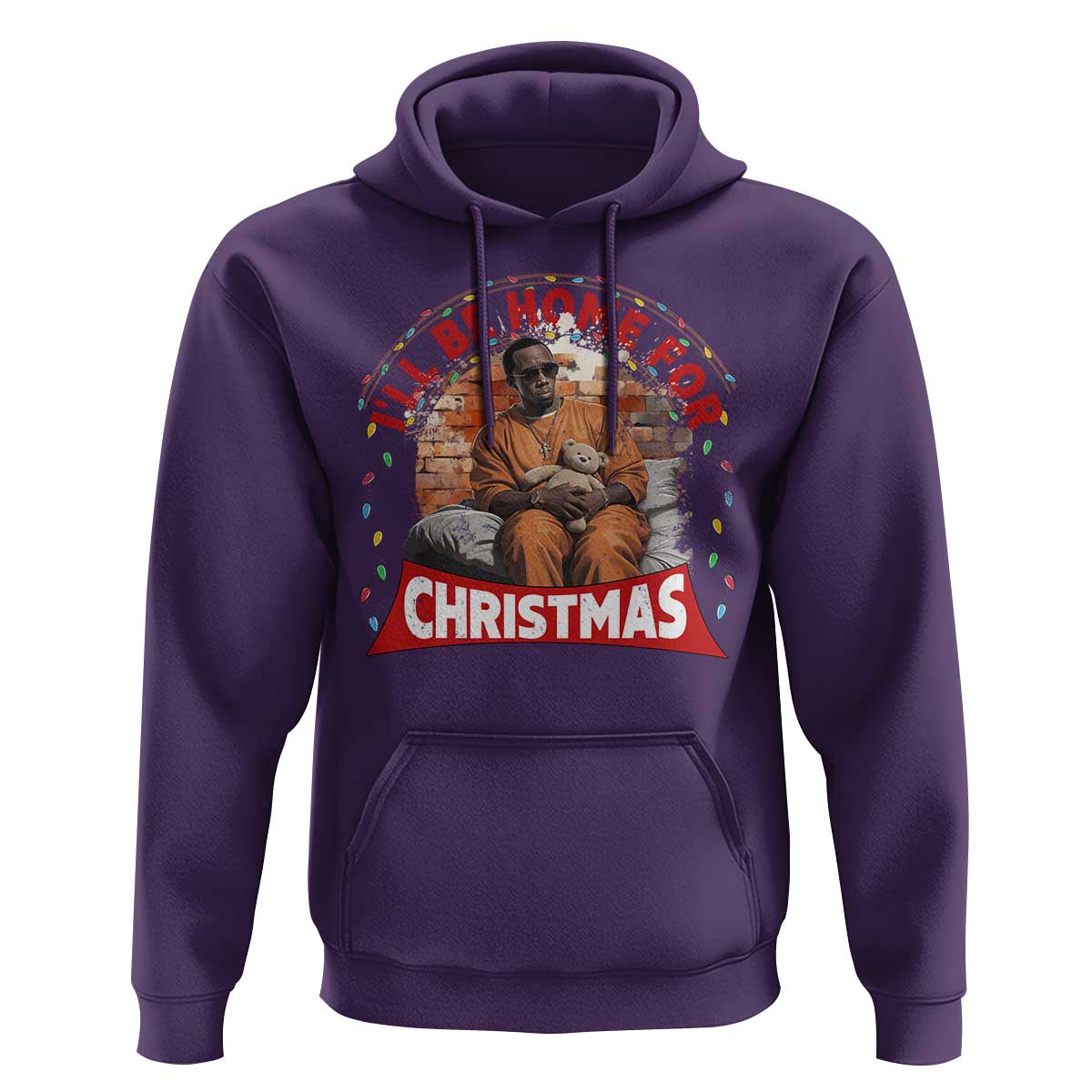 Funny Xmas Diddy Party Hoodie I'll Be Home For Christmas