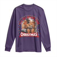 Funny Xmas Diddy Party Long Sleeve Shirt I'll Be Home For Christmas