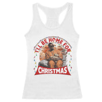 Funny Xmas Diddy Party Racerback Tank Top I'll Be Home For Christmas