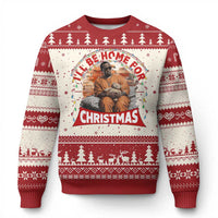 Funny Xmas Diddy Party Ugly Christmas Sweater I'll Be Home For Christmas - Wonder Print Shop