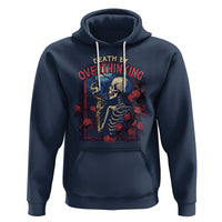 Death By Overthinking Skeleton Smoking Hoodie - Wonder Print Shop