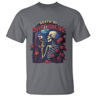 Death By Overthinking Skeleton Smoking T Shirt - Wonder Print Shop