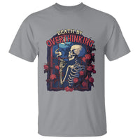 Death By Overthinking Skeleton Smoking T Shirt - Wonder Print Shop