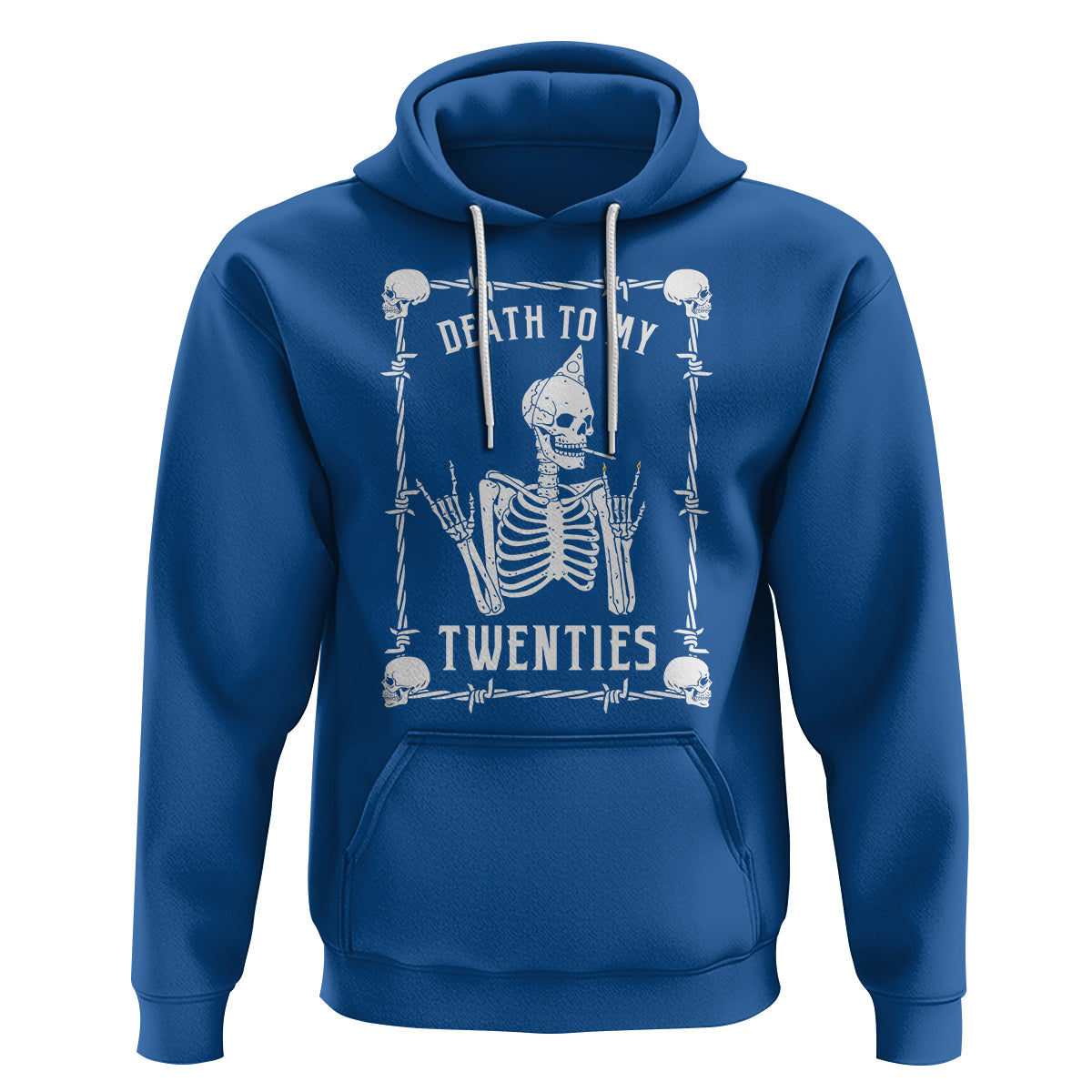 Birthday Hoodie Death To My Twenties Funny 30 Years Old Skeleton - Wonder Print Shop