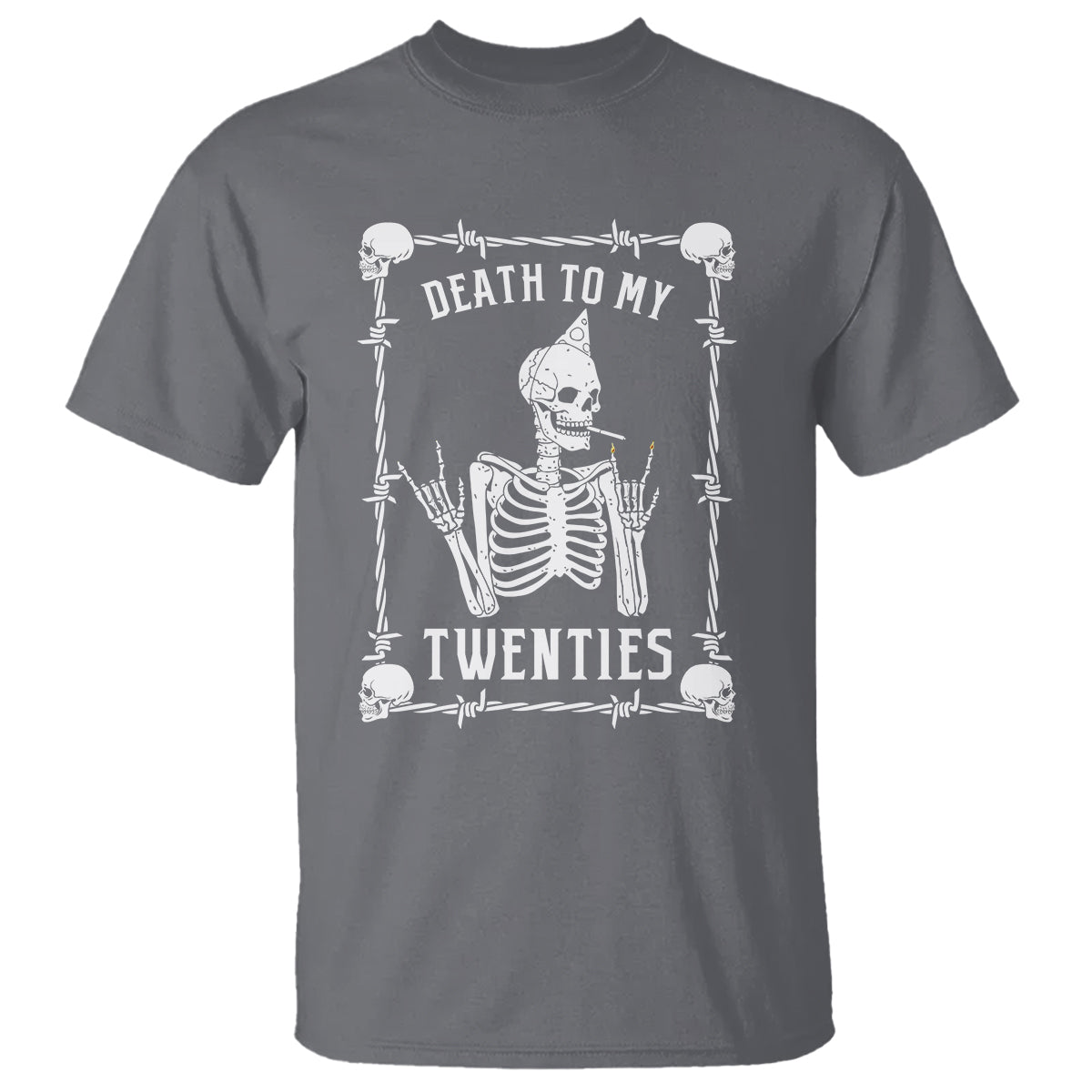 Birthday T Shirt Death To My Twenties Funny 30 Years Old Skeleton - Wonder Print Shop
