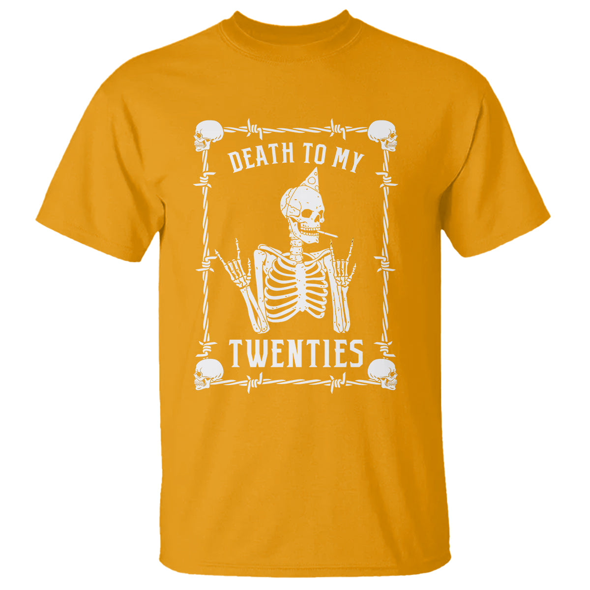 Birthday T Shirt Death To My Twenties Funny 30 Years Old Skeleton - Wonder Print Shop
