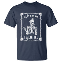 Birthday T Shirt Death To My Twenties Funny 30 Years Old Skeleton - Wonder Print Shop