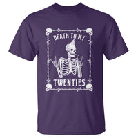 Birthday T Shirt Death To My Twenties Funny 30 Years Old Skeleton - Wonder Print Shop