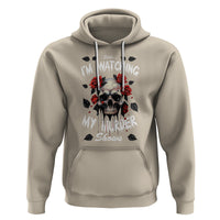 Creepy Skull Hoodie Shhh I'm Watching My Murder Shows - Wonder Print Shop