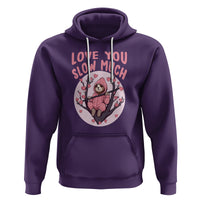 Valentine's Day Hoodie Love You Slow Much Funny Sloth Hearts Cute Lazy - Wonder Print Shop