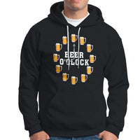 Funny Drinking Hoodie Beer O'Clock Time For Drinker - Wonder Print Shop
