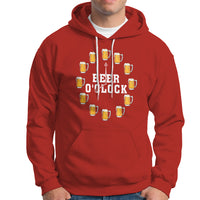 Funny Drinking Hoodie Beer O'Clock Time For Drinker - Wonder Print Shop