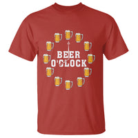 Funny Drinking T Shirt Beer O'Clock Time For Drinker - Wonder Print Shop