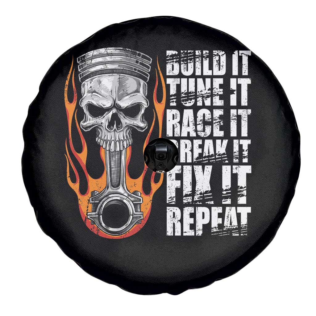 Racing Car Spare Tire Cover Build It Tune It Race It Break It