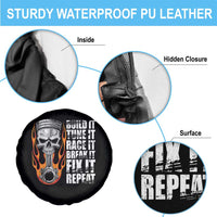 Racing Car Spare Tire Cover Build It Tune It Race It Break It