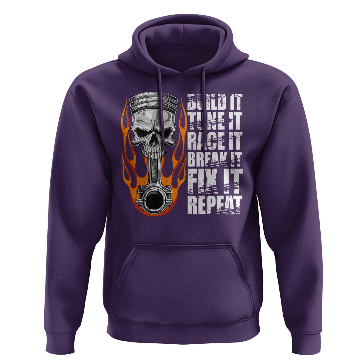 Racing Car Hoodie Build It Tune It Race It Break It
