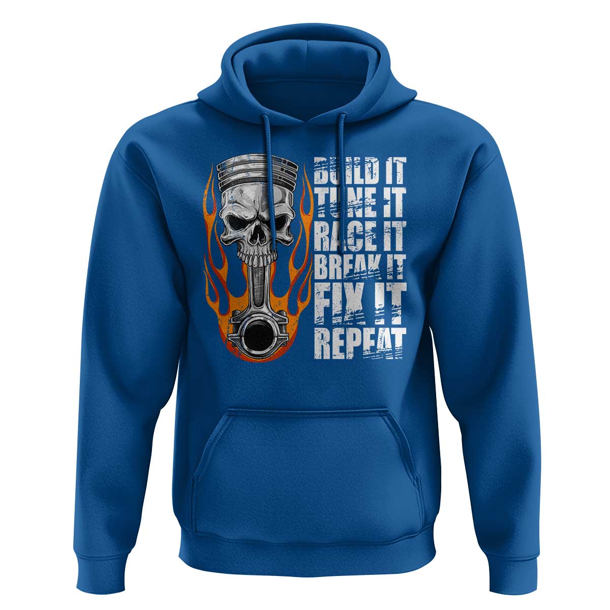 Racing Car Hoodie Build It Tune It Race It Break It