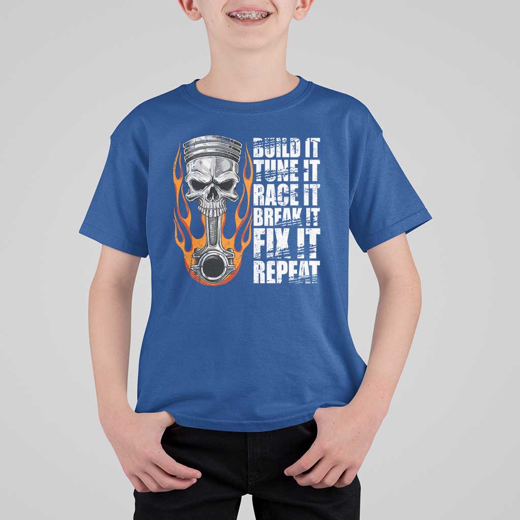Racing Car T Shirt For Kid Build It Tune It Race It Break It
