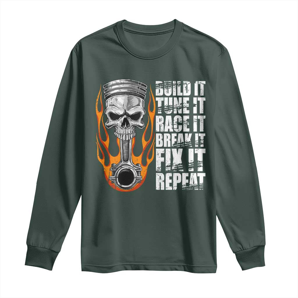 Racing Car Long Sleeve Shirt Build It Tune It Race It Break It