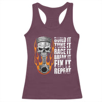 Racing Car Racerback Tank Top Build It Tune It Race It Break It
