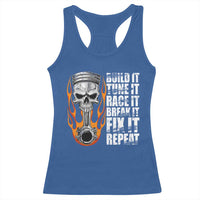 Racing Car Racerback Tank Top Build It Tune It Race It Break It