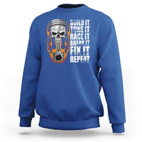 Racing Car Sweatshirt Build It Tune It Race It Break It