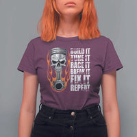 Racing Car T Shirt For Women Build It Tune It Race It Break It