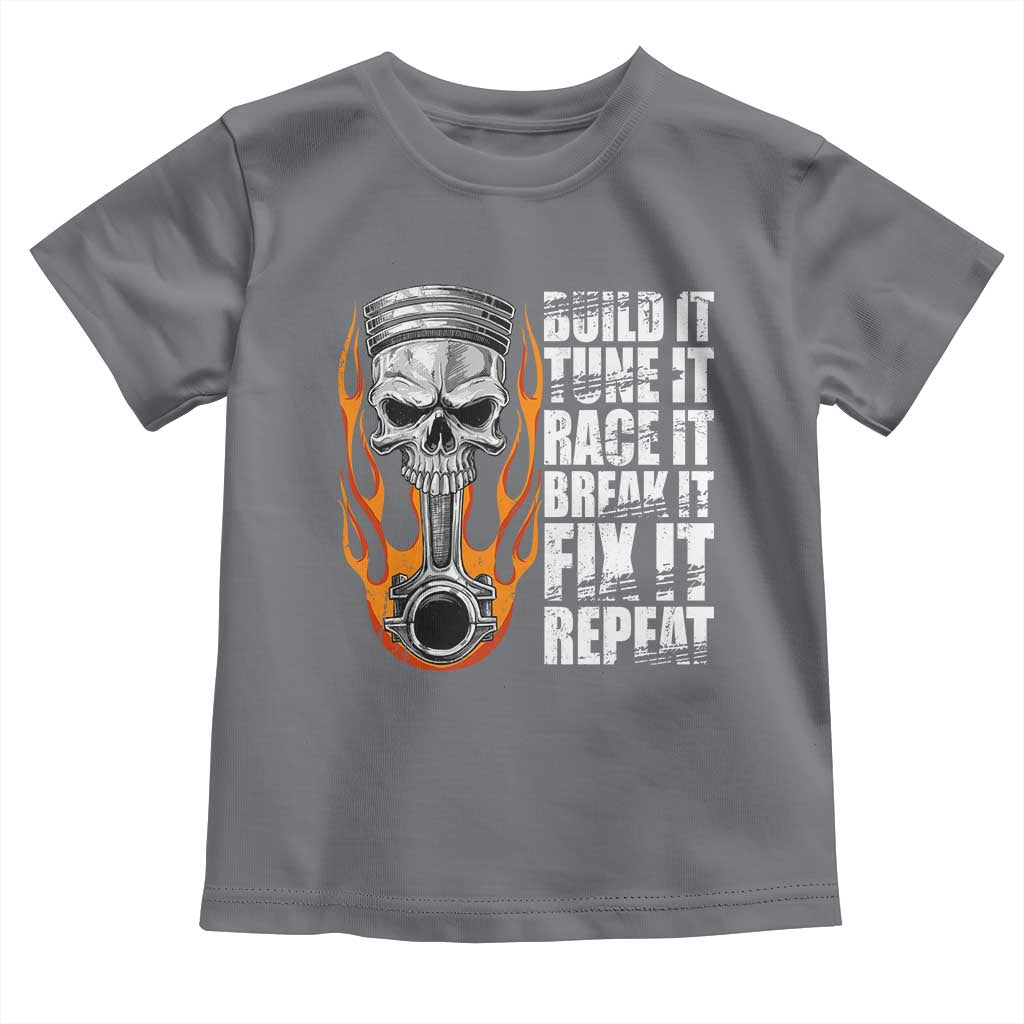 Racing Car Toddler T Shirt Build It Tune It Race It Break It