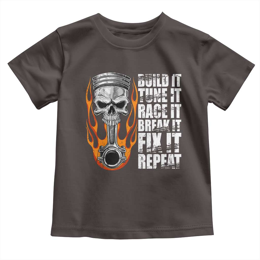 Racing Car Toddler T Shirt Build It Tune It Race It Break It