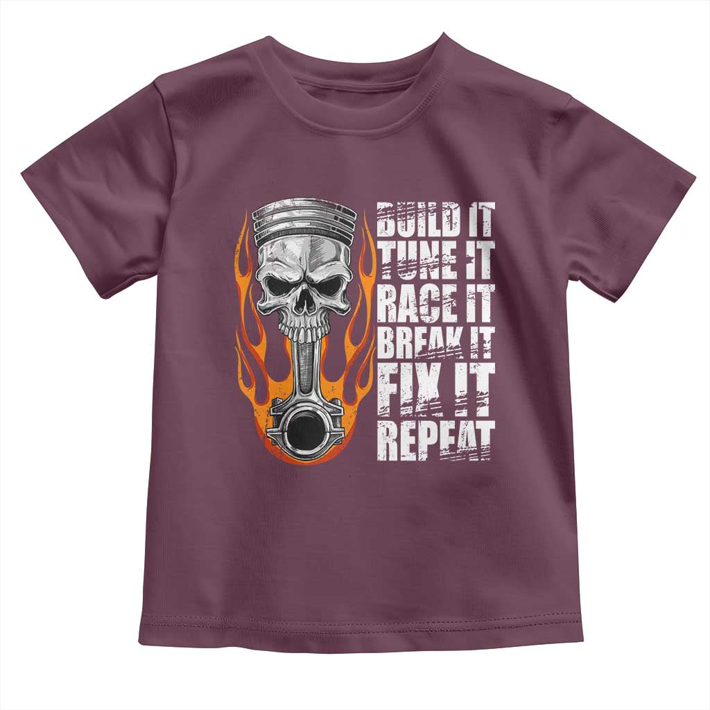 Racing Car Toddler T Shirt Build It Tune It Race It Break It