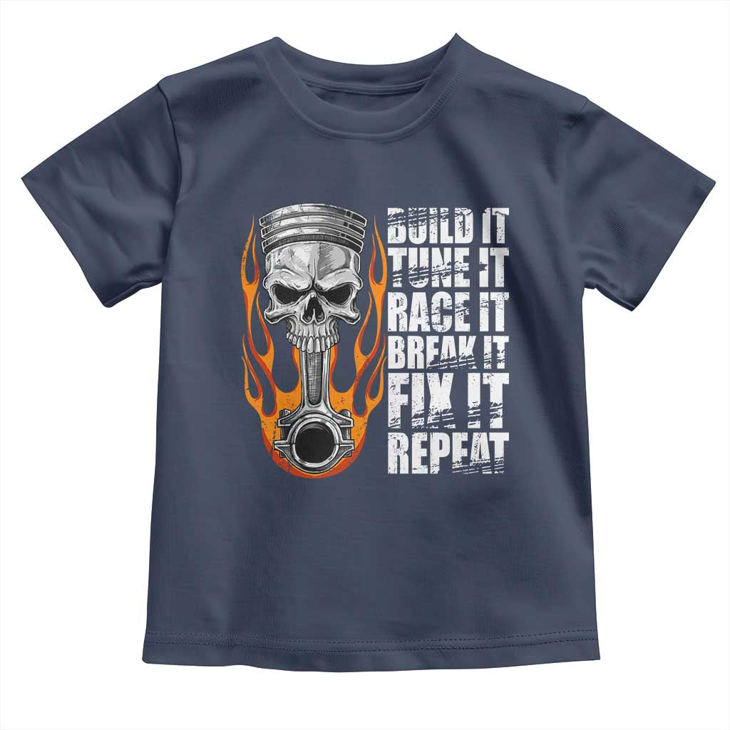 Racing Car Toddler T Shirt Build It Tune It Race It Break It
