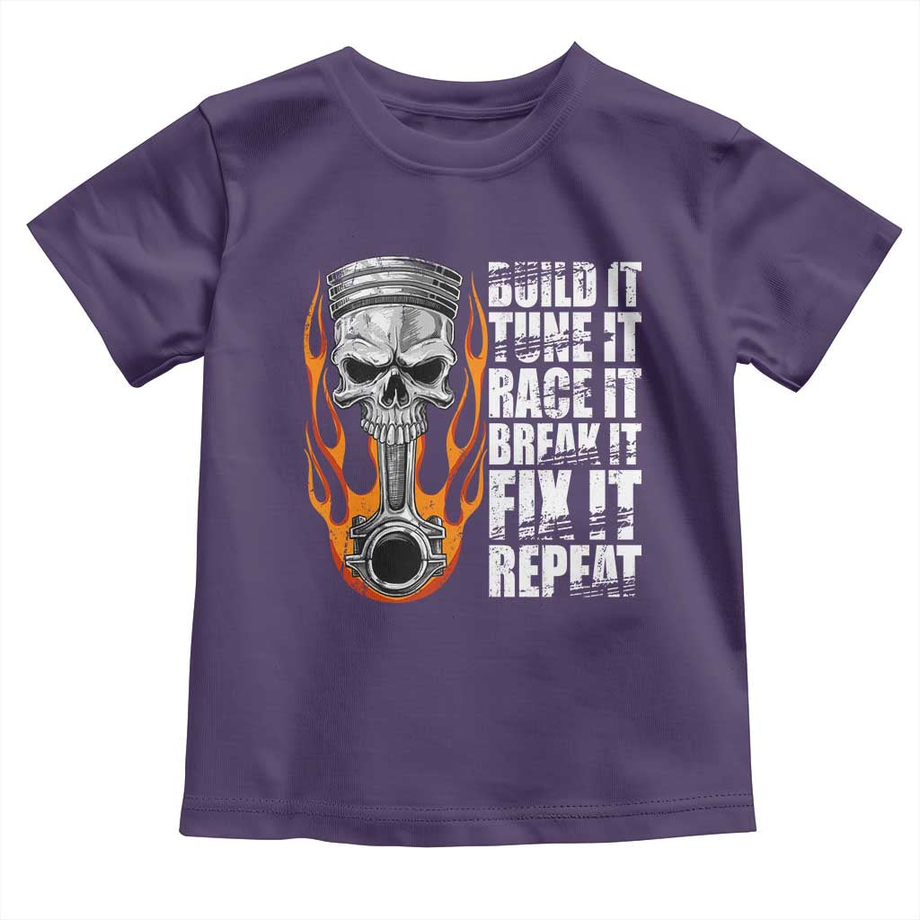 Racing Car Toddler T Shirt Build It Tune It Race It Break It