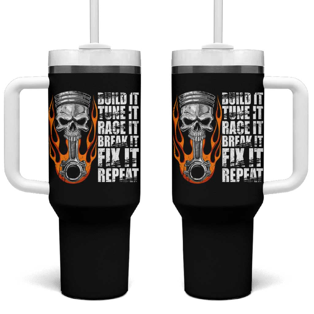 Racing Car Tumbler With Handle Build It Tune It Race It Break It