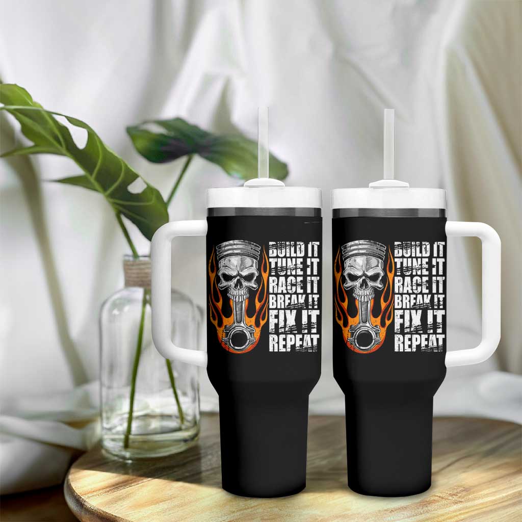 Racing Car Tumbler With Handle Build It Tune It Race It Break It