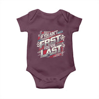 Racing Car Baby Onesie If You Ain't First You're Last