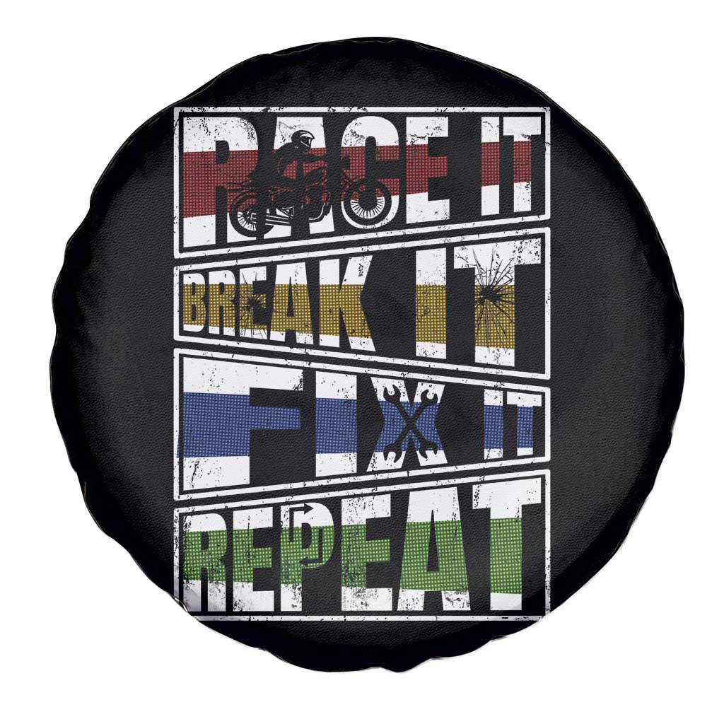 Racing Spare Tire Cover Race It Break It Fix It Repeat Racer