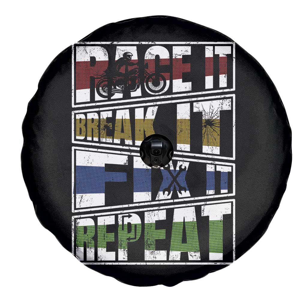 Racing Spare Tire Cover Race It Break It Fix It Repeat Racer