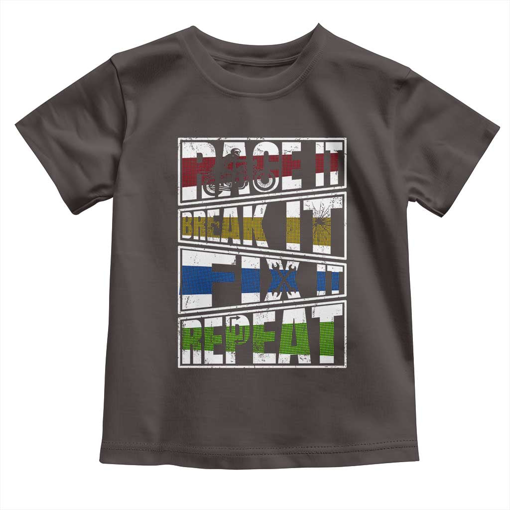 Racing Toddler T Shirt Race It Break It Fix It Repeat Racer