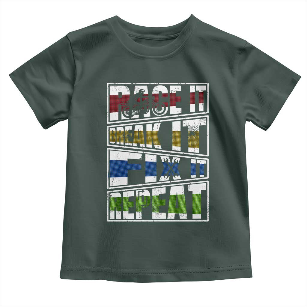 Racing Toddler T Shirt Race It Break It Fix It Repeat Racer