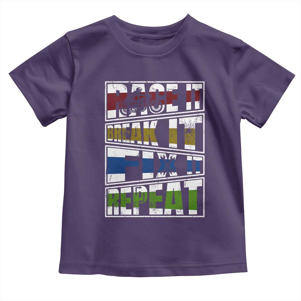 Racing Toddler T Shirt Race It Break It Fix It Repeat Racer