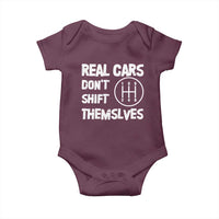 Racing Car Baby Onesie Real Cars Don't Shift Themselves