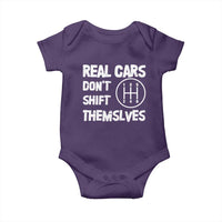 Racing Car Baby Onesie Real Cars Don't Shift Themselves